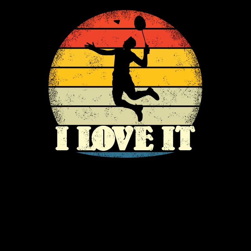 Conception d’idée cadeau de joueur de badminton