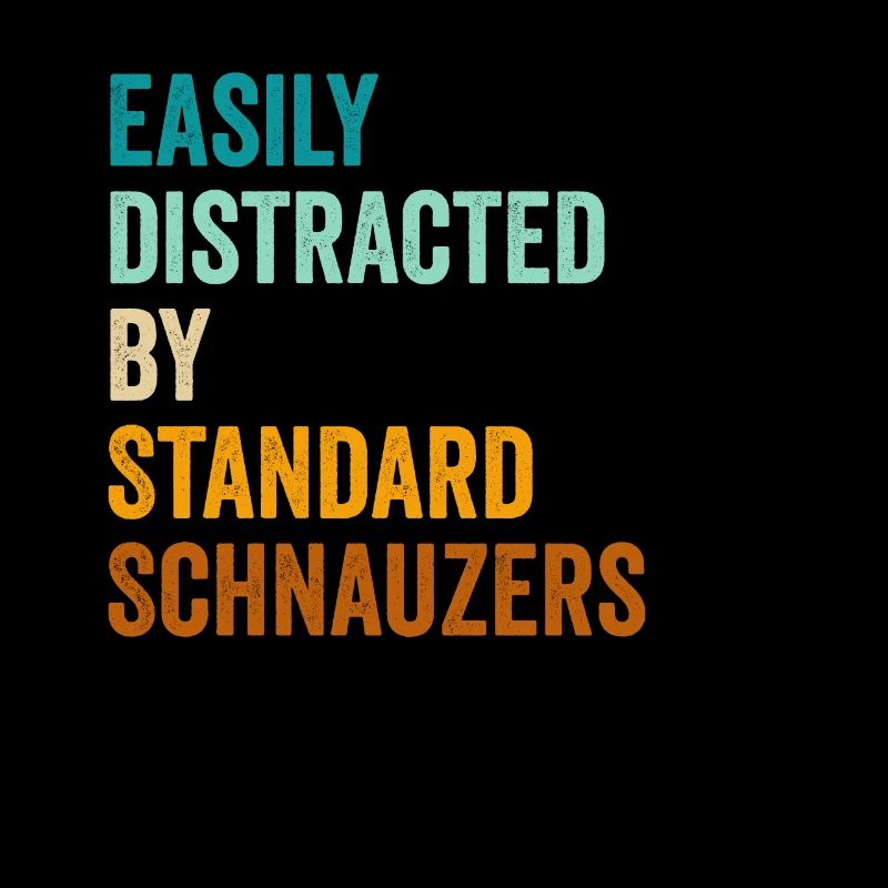 Facilement distrait par les schnauzers standard