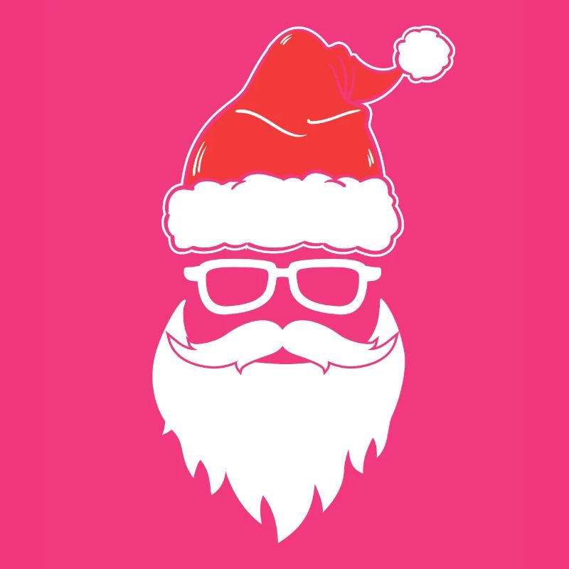 Cooles Weihnachtsmanngesicht Mit Brille