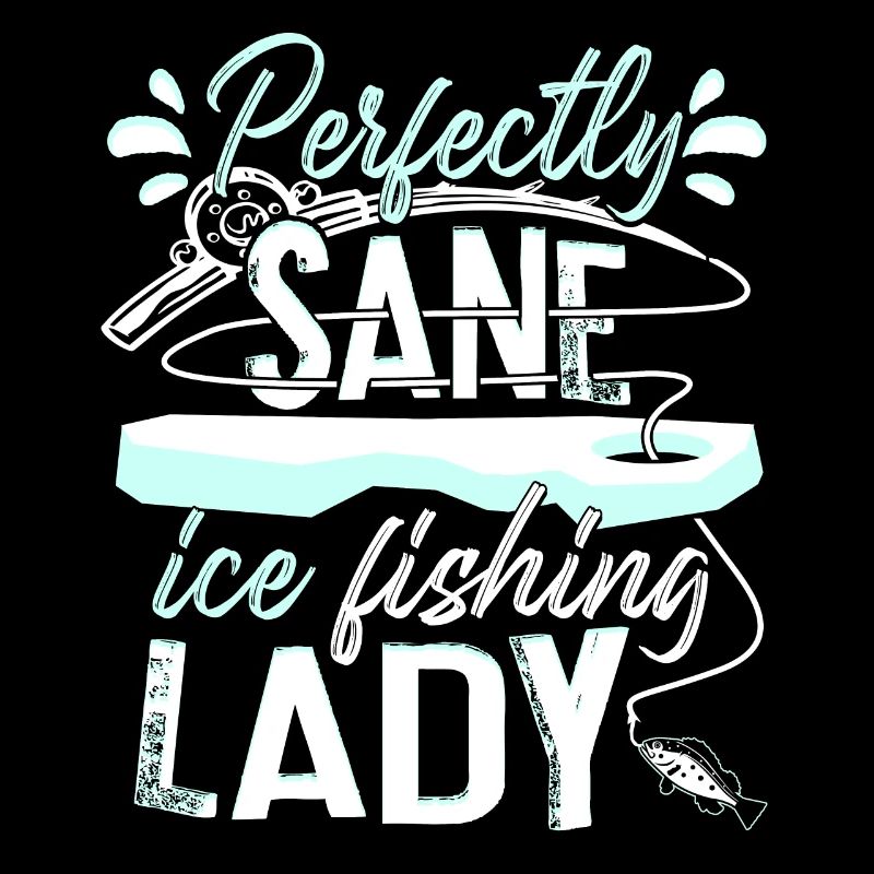 Parfaitement sain d’ Pêche sur glace Dame Pêcheuse Pêcheur