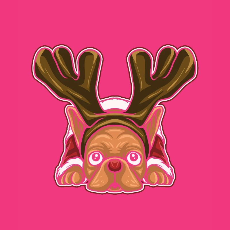 Pull de Noël moche Tshirt Carlin de Noël