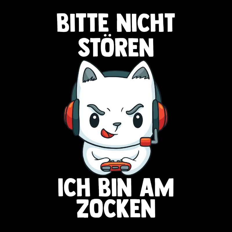 Gaming Katze - Computer Spiele Videospiele -