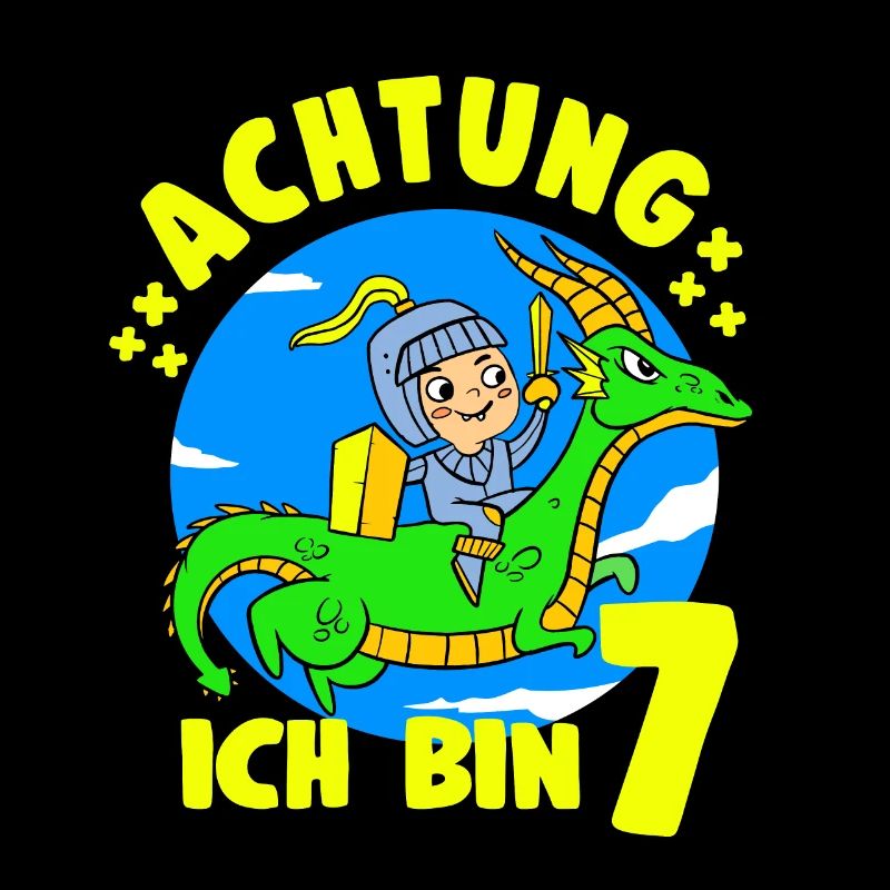 7. Geburtstag Junge Ritter Geburtstagsmotiv Idee