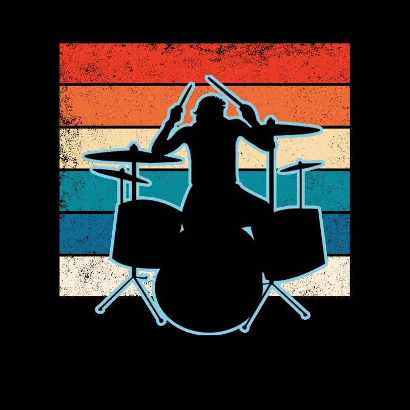 Drummer and drums