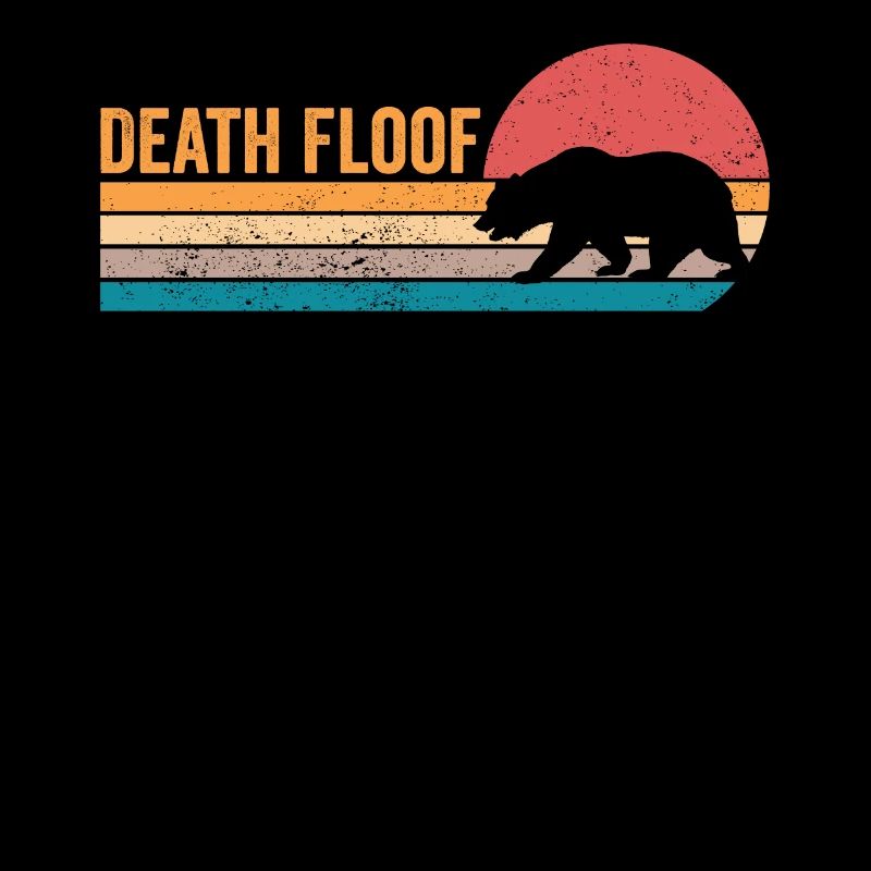 Funny Bear Death Floof Retro