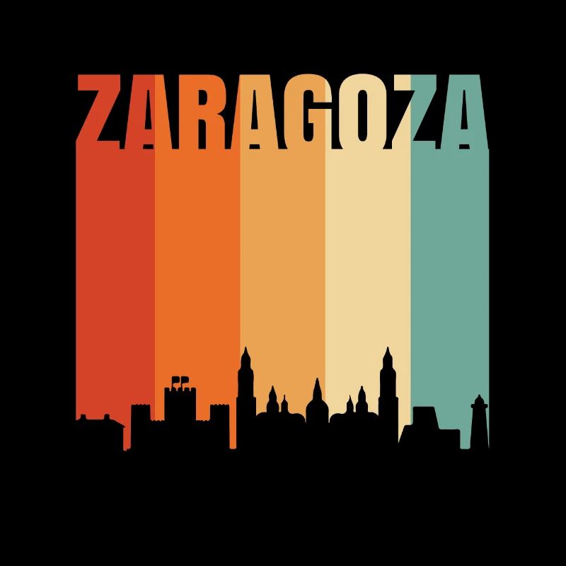 Saragossa Spanien Skyline