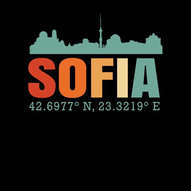 Skyline von Sofia Bulgarien