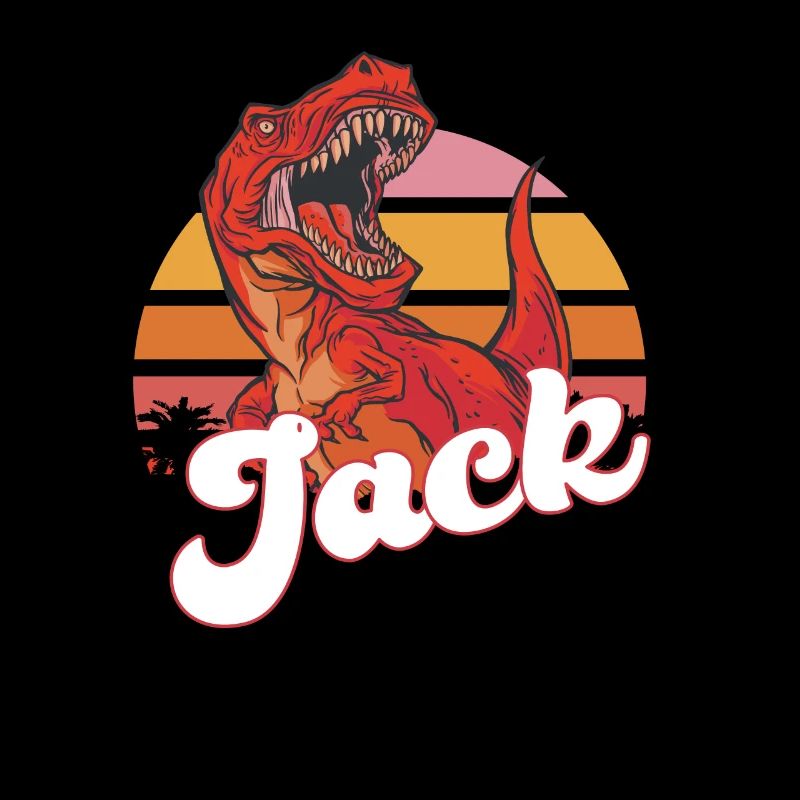 JACK - Schöner Jungen Name mit T-REX Dino