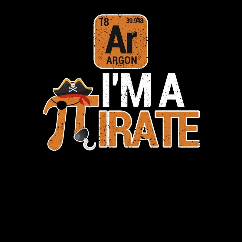 Drôle dans A Pirate Pi Day Argon Ar Chimie Math