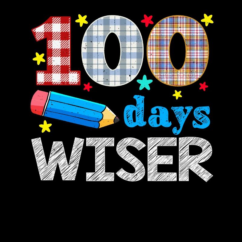 Plaid 100th Day Wiser 100 jours d’école