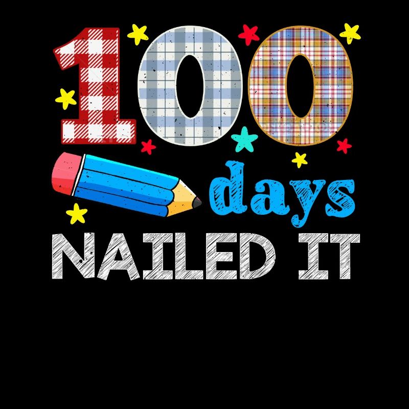 Plaid 100e jour cloué 100 jours d’école