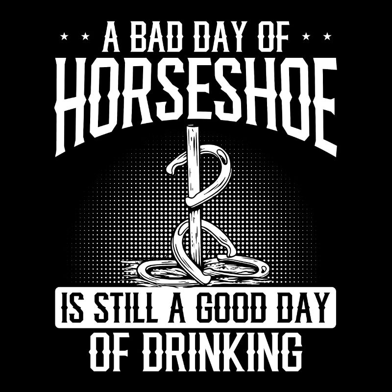 Horseshoe Pitching Beer Drinking Tosser
