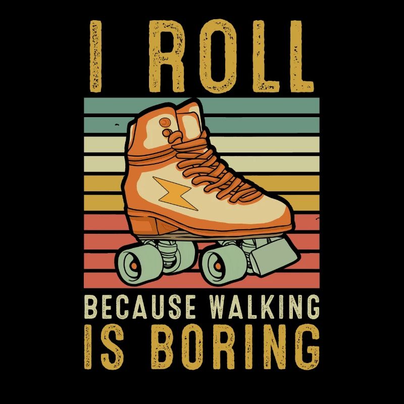 Inline Skate Geschenk Rollerskates Roller 70er