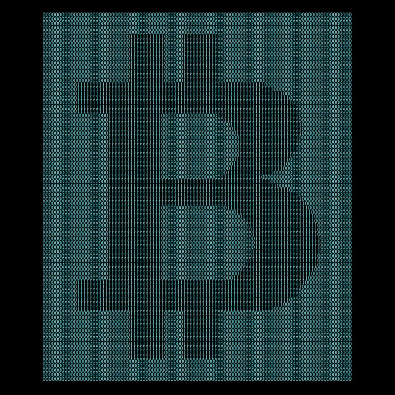 Binär Code Bitcoin Logo