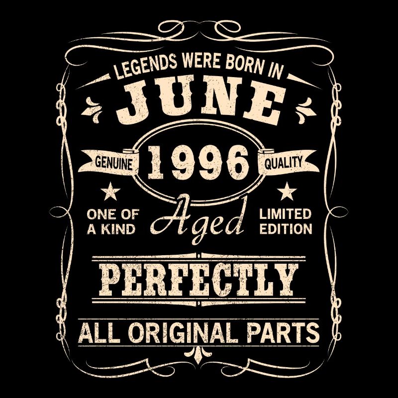 Vintage Juni 1996 Geburtstag