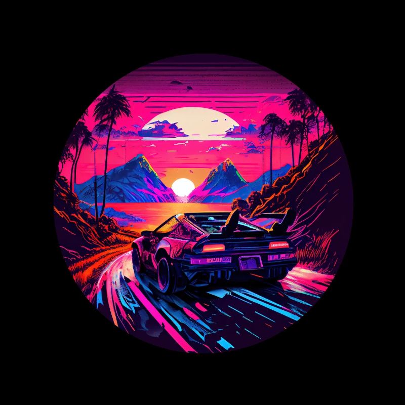Retrowave Synthwave 80s Design