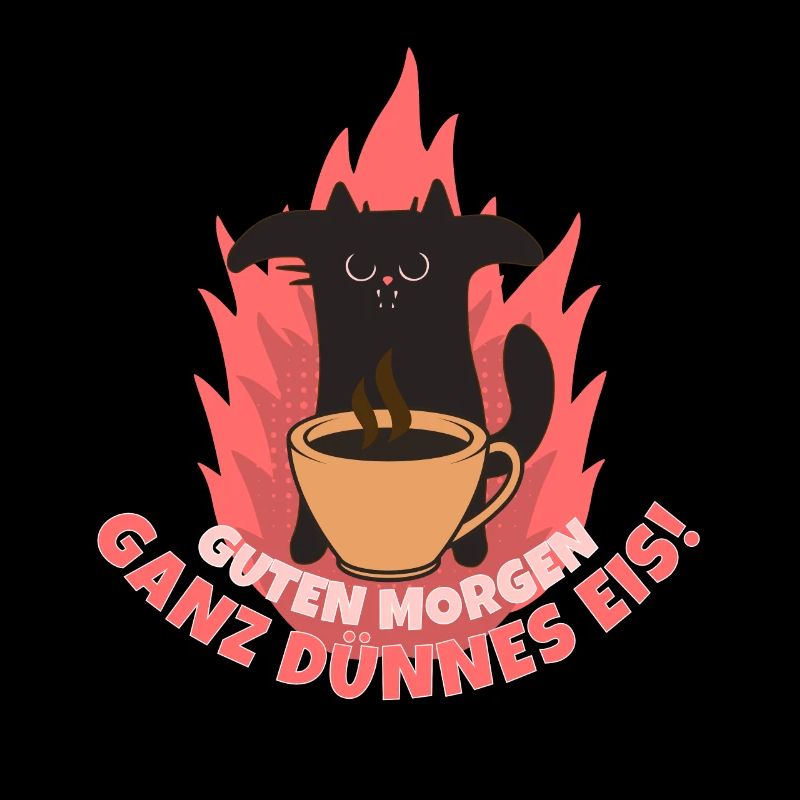 Kaffee Morgenmuffel Mitarbeiter Spruch Lustig Katz