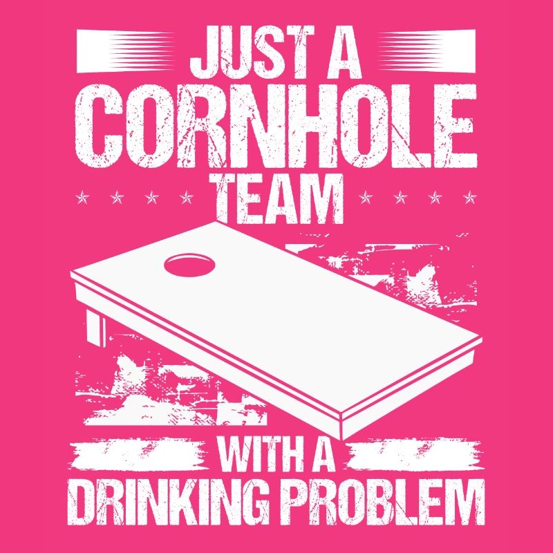 Cornhole Player Partner Drink Beer Cornhole Team