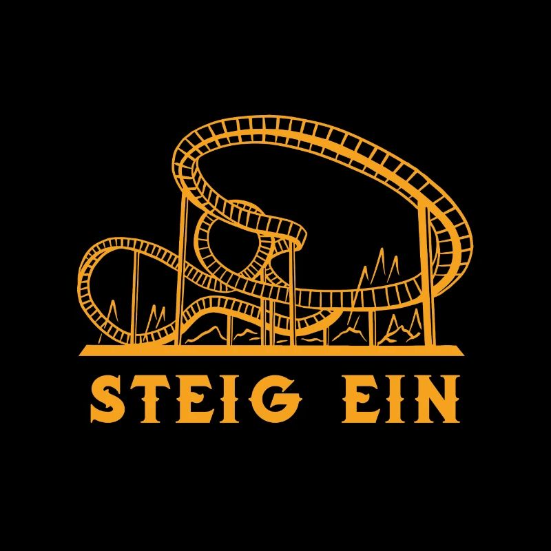 Achterbahn Heul nicht Steig ein Achterbahnfahrt
