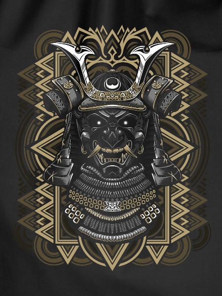 Golden samurai mask