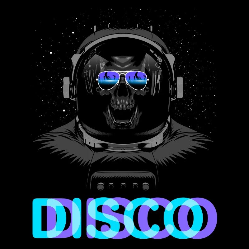 Skull astronaut disc