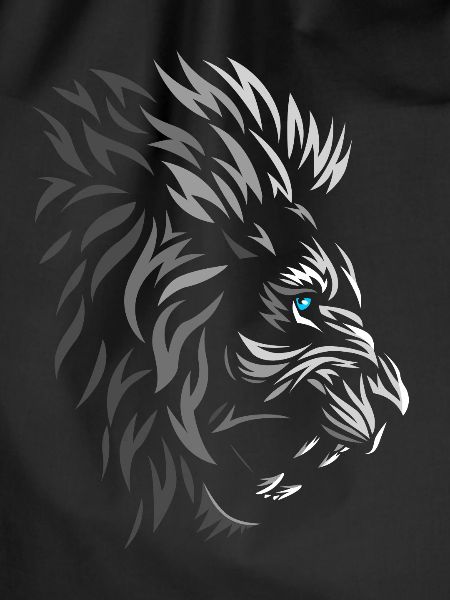 Lion in profile