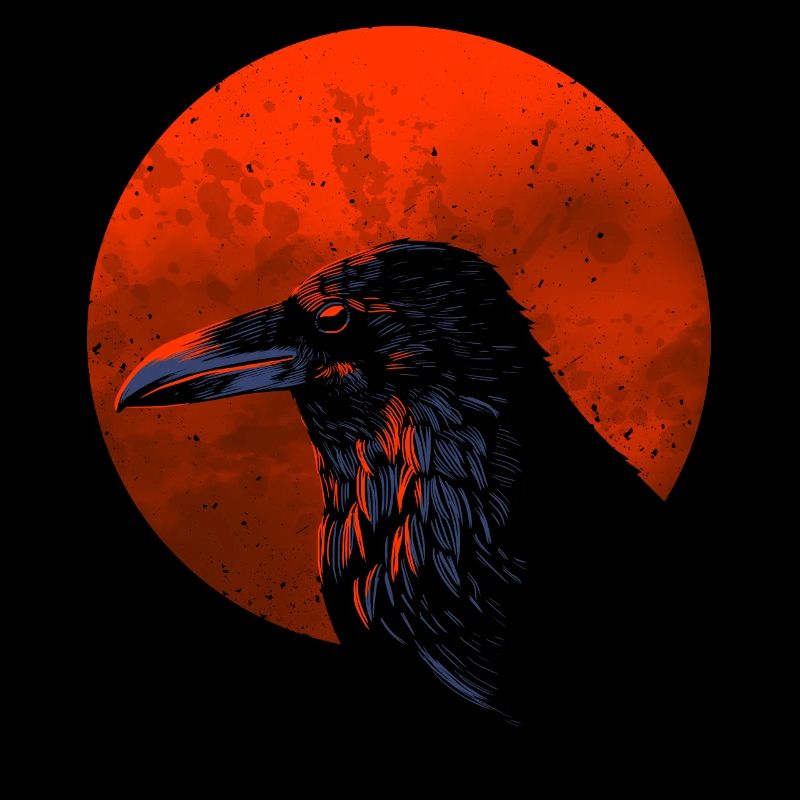 Red Moon Crow