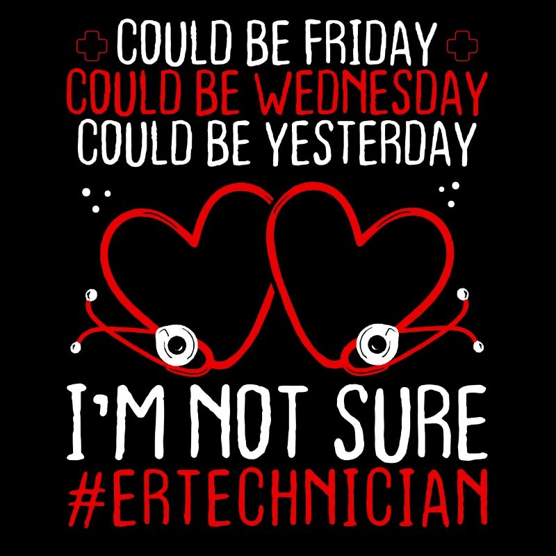 ER Technician Night Shift Worker Stethoscope