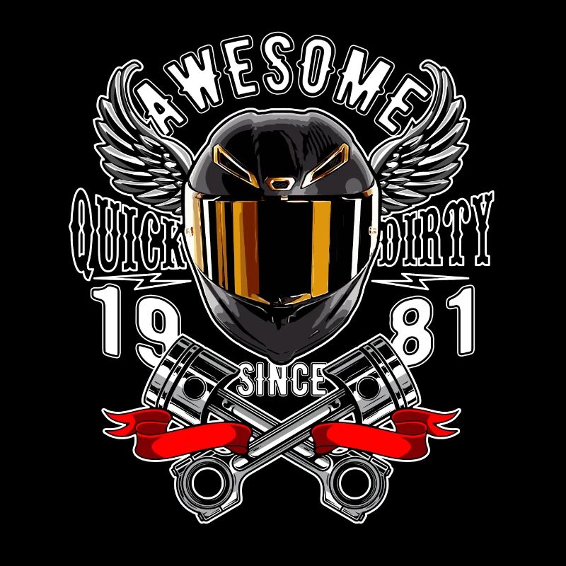 Awesome since 1981, Biker Geburtstag