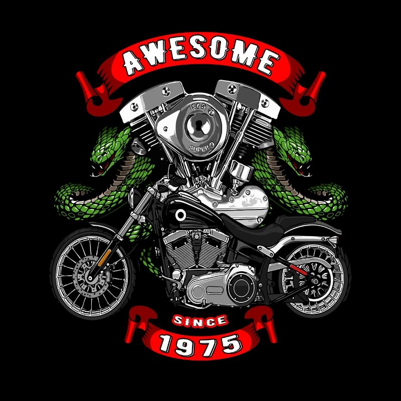 Awesome since 1975, Biker Geburtstag
