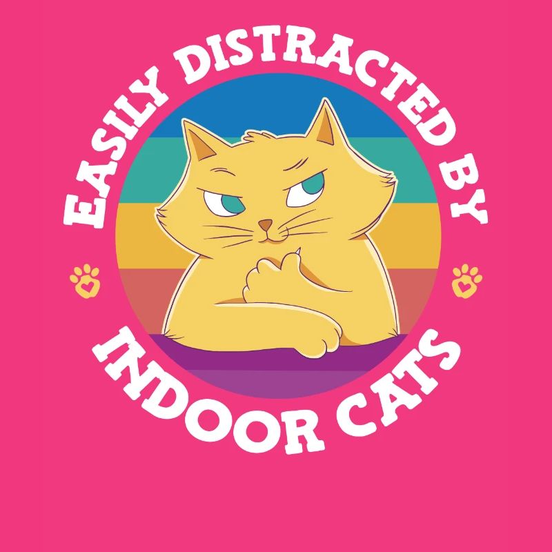 Facilement distrait par les chats d’intérieur