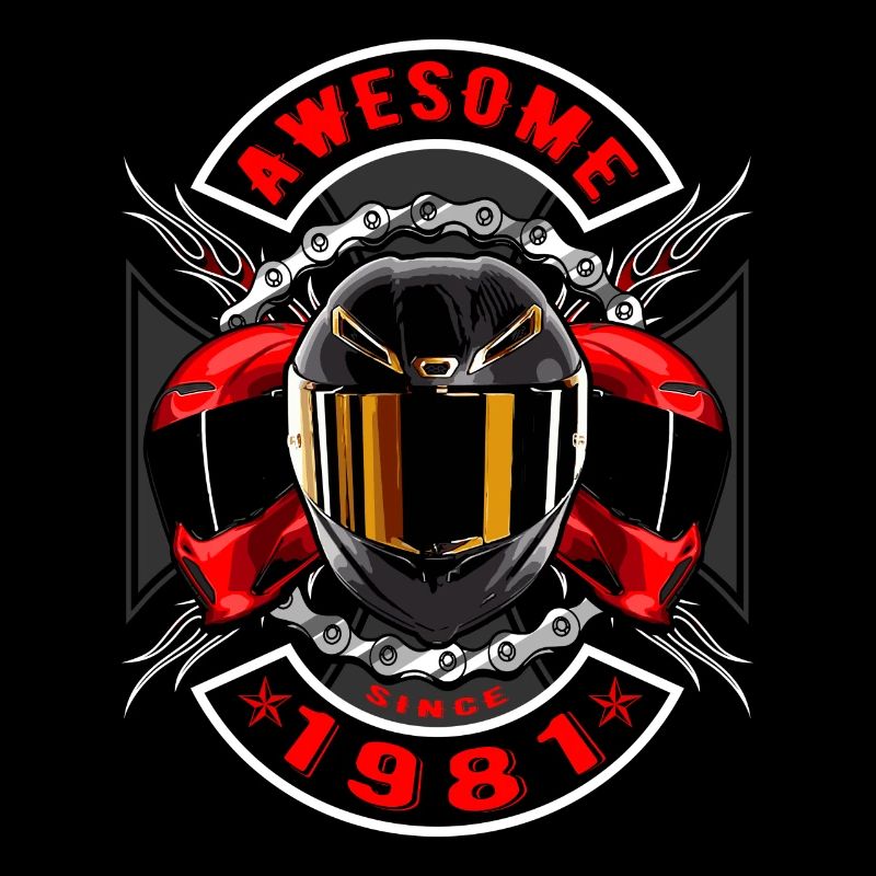 Awesome since 1981, Biker Geburtstag