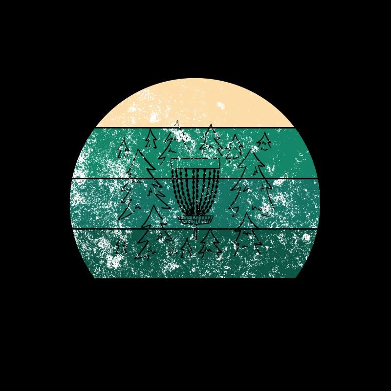 Disc Golf Basket Retro