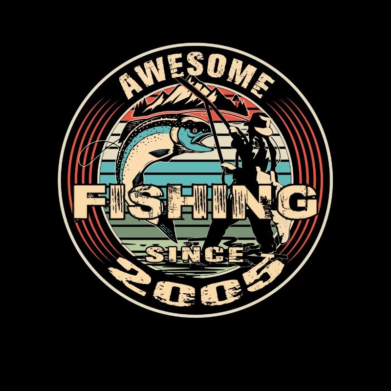 Awesome since 2005. Angel, Angler Geburtstag