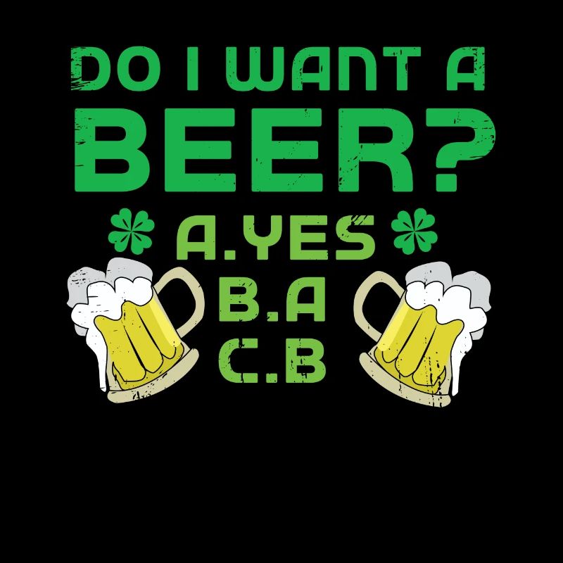 Envie de bière Saint Paddy Shamrock Saint Patrick Day