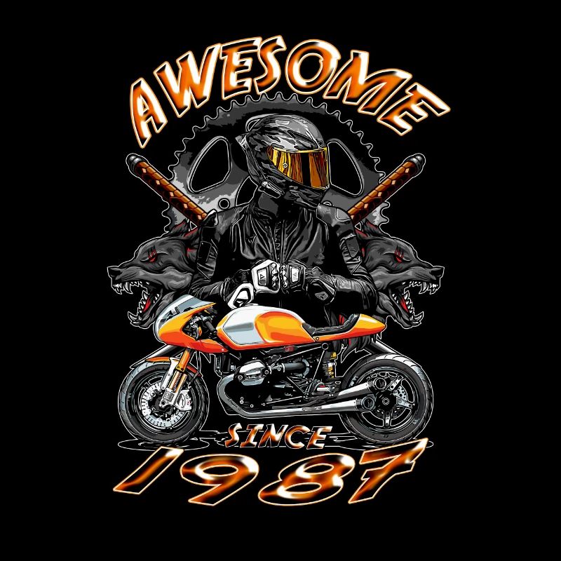 Awesome since 1987, Biker Geburtstag