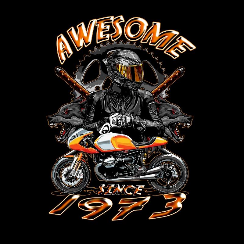 Awesome since 1973, Biker Geburtstag