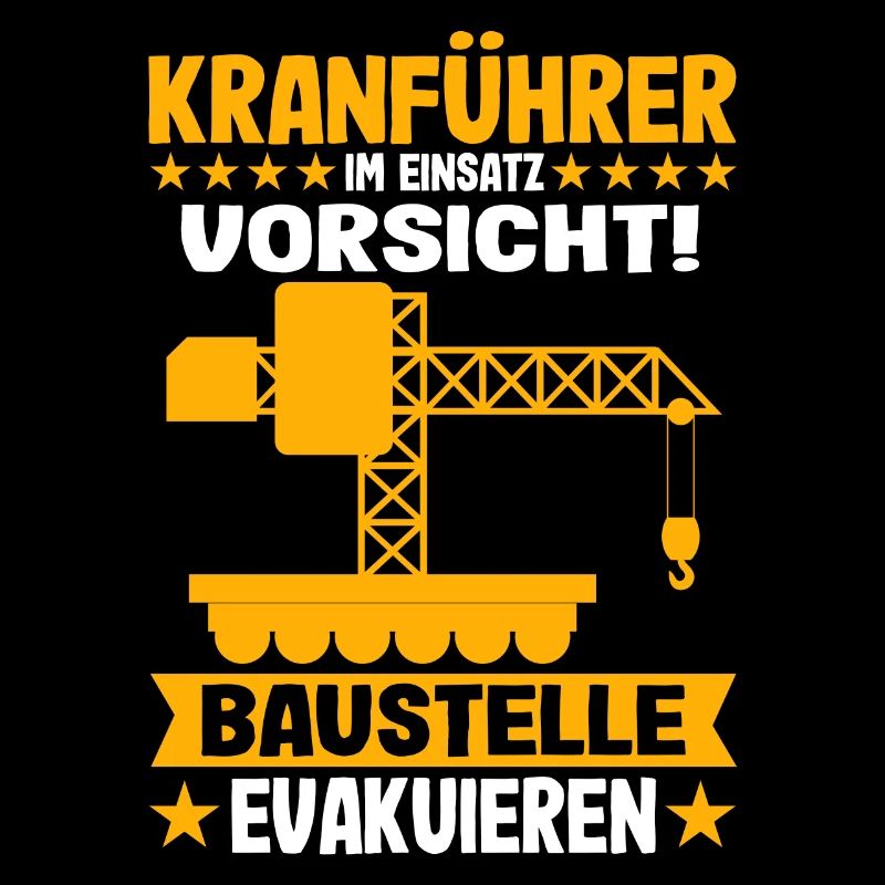 Kranführer Im Einsatz Kranfahrer Baustelle