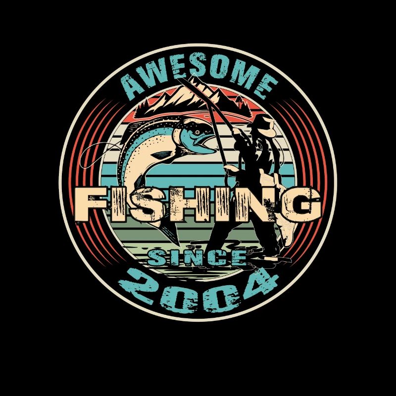 Awesome since 2004. Angel, Angler Geburtstag