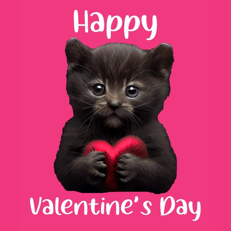 Chat de la Saint-Valentin