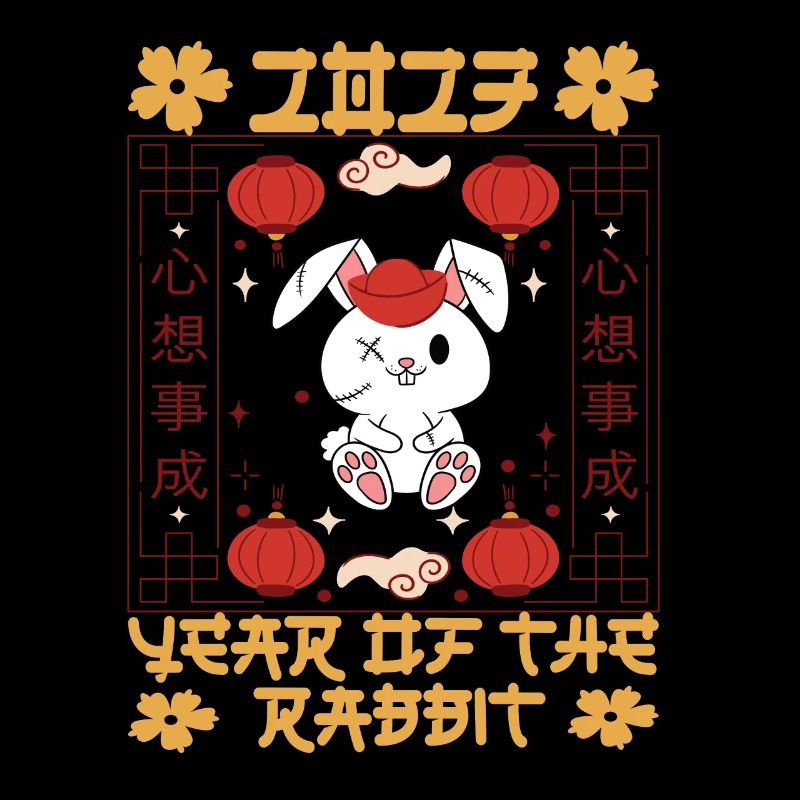 Année du Lapin 2023 Nouvel An chinois 2023