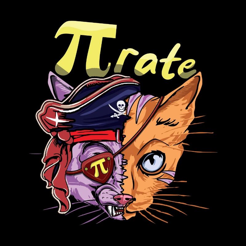 Pi Pirate Cat Math Holiday Mathematics Pi Day