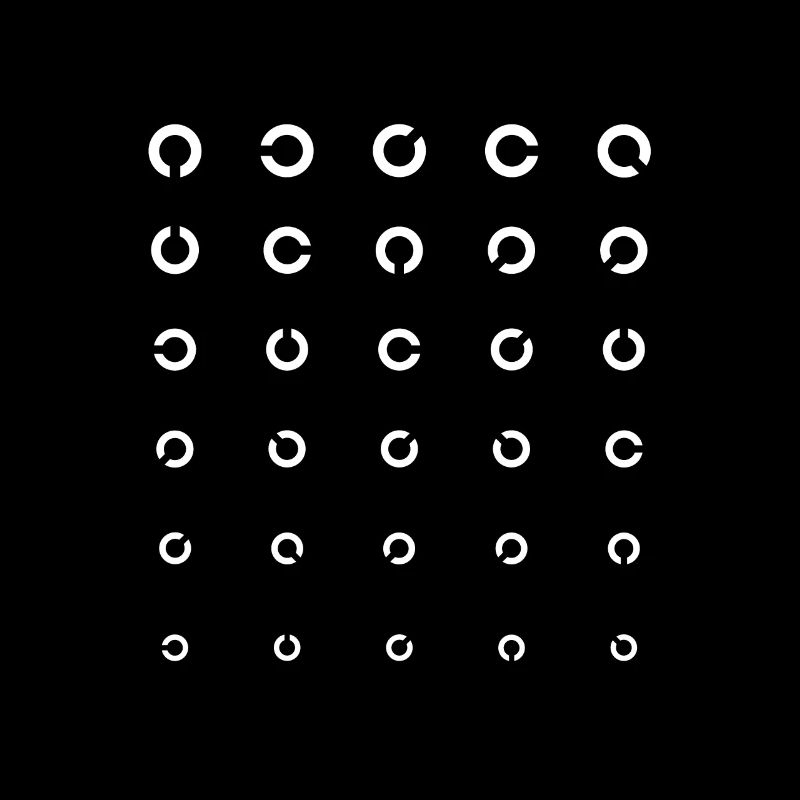 Sehtest Landoltring | Optiker Brillenträger