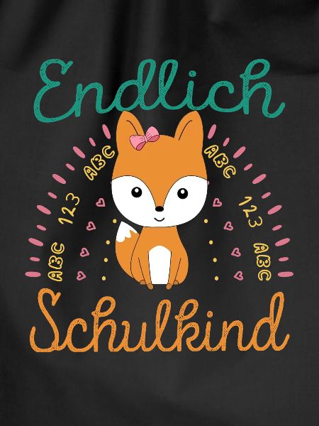 Einschulung Mädchen Fuchs Endlich Schulkind