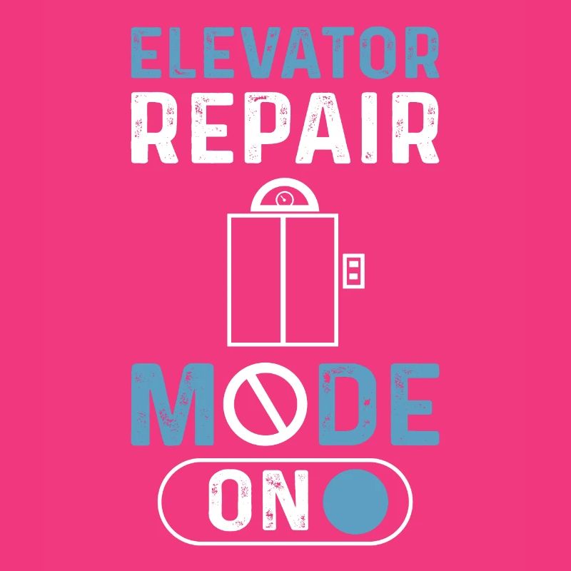 Elevator repair mode. Elevator mechanic