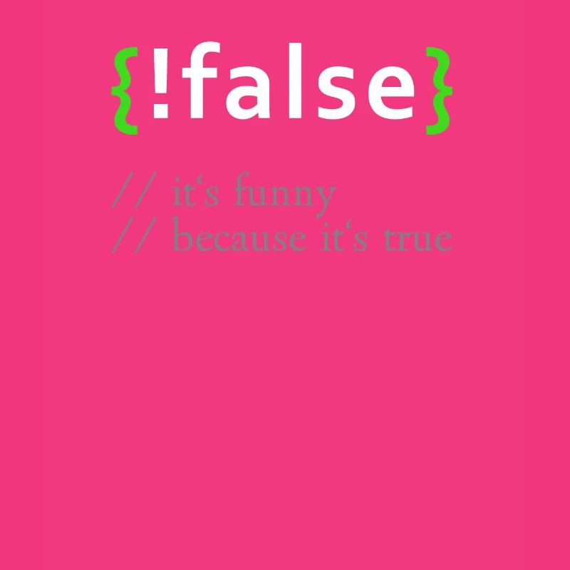 ! False - Programme informatique de programmeur de codage amusant