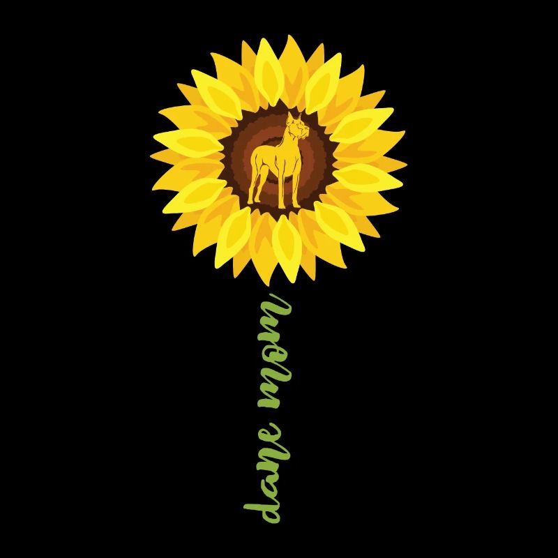 Great Dane Mom Sunflower Dane Lovers