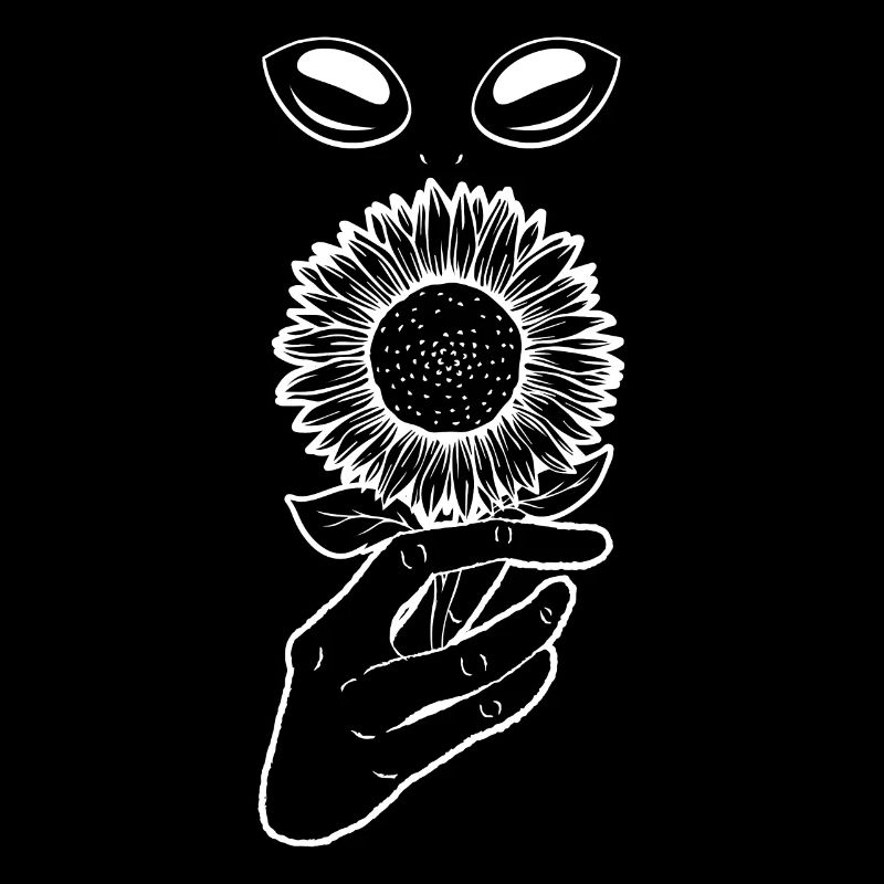 Cryptidcore Esthétique Cryptid Alien Sunflower