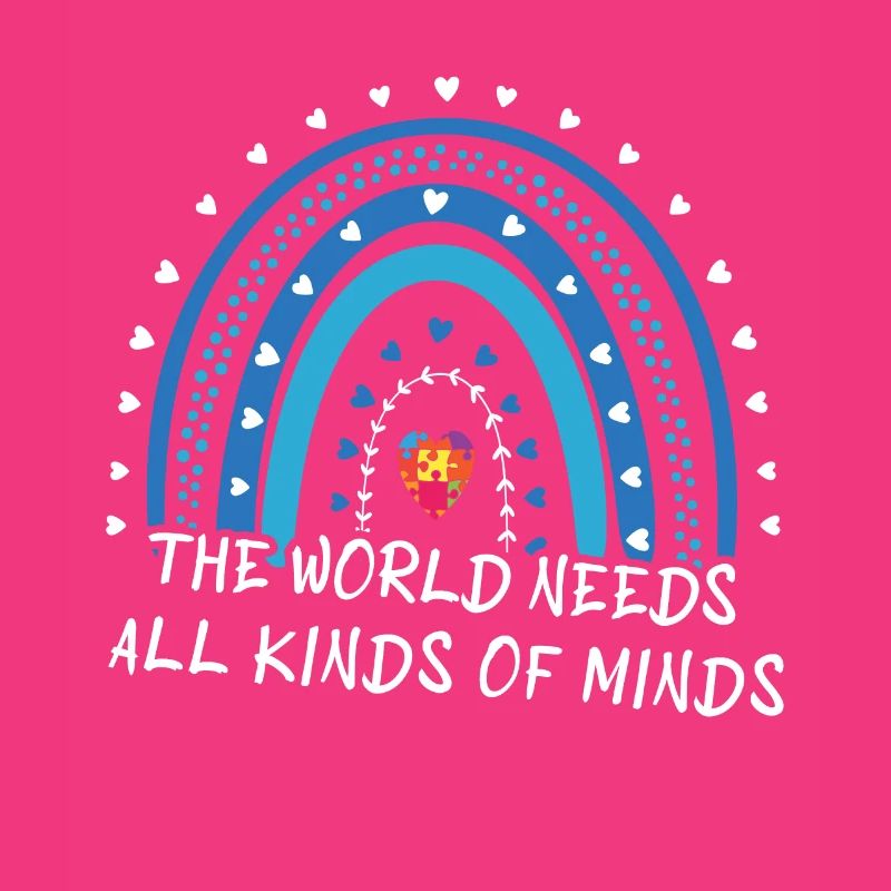 World Needs Minds Blue Puzzle Autism Awareness