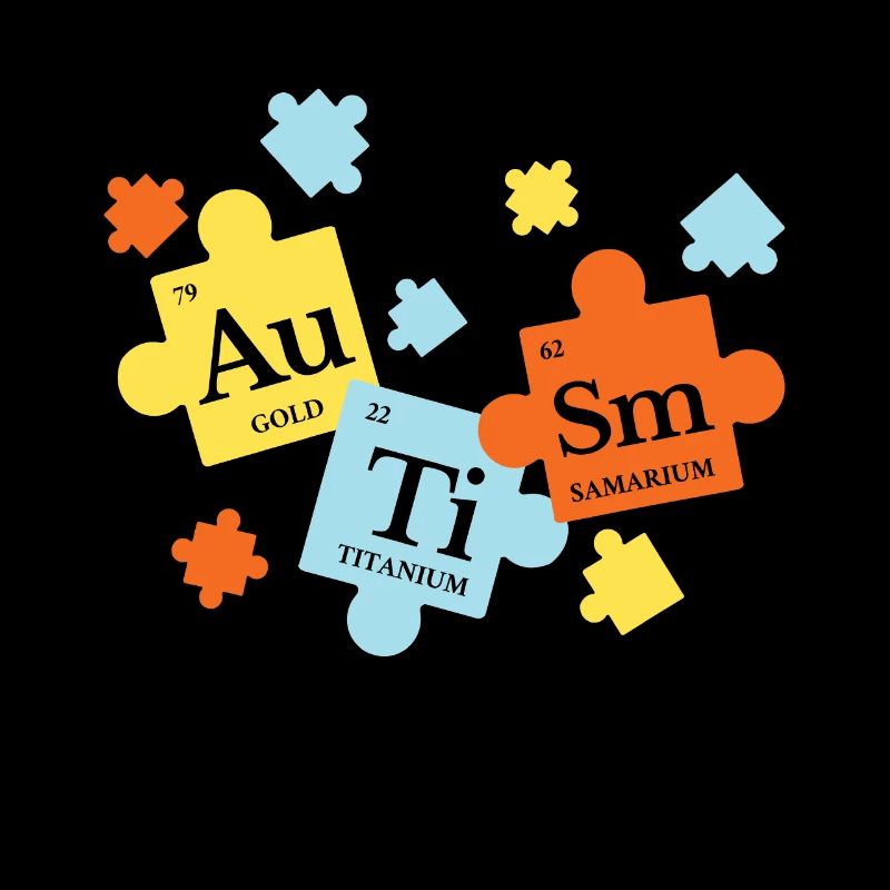 Periodic Table Elements Puzzle Autism Awareness